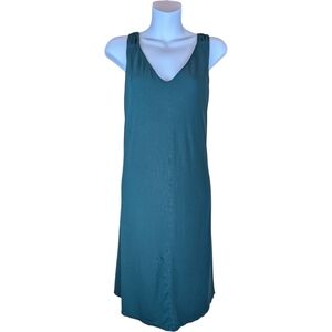 Soma Cool Nights Racer Back Shelf Bra Nightgown In Teal Size M